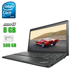 Ноутбук Lenovo ThinkPad E531 Black / 15.6" (1366x768) TN LED / Intel Core i7-3632QM (4 (8) ядер по 2.2 - 3.2GHz) / 8 GB DDR3 / 500 GB HDD / Intel HD Graphics 4000 / HDMI / WebCam 