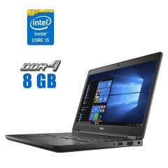 Ультрабук Dell Latitude 5480 / 14" (1920x1080) IPS / Intel Core i5-7300HQ (4 ядра по 2.5 - 3.5 GHz) / 8 GB DDR4 / 256 GB SSD / Intel HD Graphics 630 / WebCam