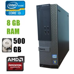 Dell 3010 SFF / Intel Core i3-3220 (2(4)ядра по 3.30GHz) / 8 GB DDR3 / 500 GB HDD / AMD Radeon HD7470 1GB