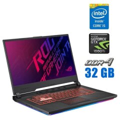 Игровой ноутбук Asus ROG Strix G531GU / 15.6" (1920x1080) IPS / Intel Core i5-9300H (4 (8) ядра по 2.4 - 4.1 GHz) / 32 GB DDR4 / 480 GB SSD / nVidia GeForce GTX 1660 Ti, 6 GB GDDR6, 192-bit / WebCam