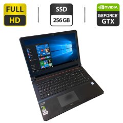 Игровой ноутбук Clevo N155RDi / 15.6" (1920x1080) TN / Intel Core i7-6700HQ (4 (8) ядра по 2.6 - 3.5 GHz) / 16 GB DDR3 / 256 GB SSD / nVidia GeForce GTX 960, 2 GB GDDR5, 128-bit / WebCam