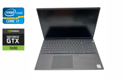 Игровой ноутбук Dell Vostro 7500 / 15.6" (1920x1080) IPS / Intel Core i7-10750H (6 (12) ядер по 2.6 - 5.0 GHz) / 16 GB DDR4 / 512 GB SSD / nVidia GeForce GTX 1650, 4 GB GDDR6, 128-bit / WebCam / Fingerprint / Windows 10