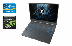 Ігровий ноутбук MSI Stealth 15M A11UEKV / 15.6" (1920x1080) IPS / Intel Core i7-11375H (4 (8) ядра по 3.0 - 5.0 GHz) / 16 GB DDR4 / 512 GB SSD / nVidia GeForce RTX 3060, 6 GB GDDR6, 192-bit / WebCam / Windows 10 Home