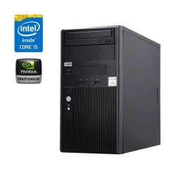 Компьютер Hyundai iTMC Tower / Intel Core i5-7500 (4 ядра по 3.4 - 3.8 GHz) / 16 GB DDR4 / 128 GB SSD + 300 GB HDD / nVidia GeForce GTX 745, 2 GB GDDR3, 128-bit