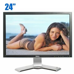 Монитор Б-класс Dell 2407WFPb / 24" (1920x1200) TN / DVI, VGA, S-Video, композитный, компонентный, USB / Card Reader / VESA 100x100 