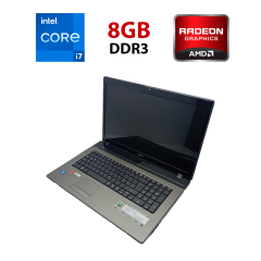 Ноутбук Acer Aspire 7750G / 17.3" (1600x900) TN / Intel Core i7-2630QM (4 (8) ядра по 2.0 - 2.9 GHz) / 8 GB DDR3 / 120 GB SSD / AMD Radeon HD 7670M, 2 GB DDR3, 128-bit / WebCam