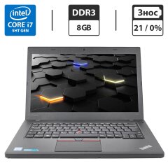 Ноутбук Б-клас Lenovo ThinkPad T460 / 14" (1920x1080) TN / Intel Core i7-5600U (2 (4) ядра по 2.6 - 3.2 GHz) / 8 GB DDR3 / 320 GB HDD / Intel HD Graphics 5500 / WebCam / Два АКБ