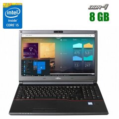 Ноутбук Fujitsu LifeBook E556 / 15.6" (1366x768) TN / Intel Core i5-6200U (2 (4) ядра по 2.3 - 2.8 GHz) / 8 GB DDR4 / 240 GB SSD / Intel HD Graphics 520 / DisplayPort 