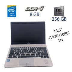 Ультрабук Fujitsu LifeBook S937 / 13.3" (1920x1080) TN / Intel Core i5-7200U (2 (4) ядра по 2.5 - 3.1 GHz) / 8 GB DDR4 / 256 GB SSD / WebCam / HDMI