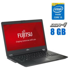Ультрабук Fujitsu LifeBook U748 / 14" (1920x1080) IPS / Intel Core i5-8250U (4 (8) ядра по 1.6 - 3.4 GHz) / 8 GB DDR4 / 256 GB SSD M.2 / Intel UHD Graphics 620 / WebCam 