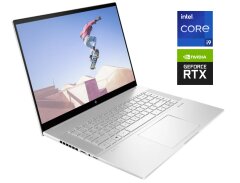Игровой ультрабук HP Envy 16-h1023dx / 16" (2560x1600) IPS Touch / Intel Core i9-13900H (14 (20) ядер по 2.6 - 5.4 GHz) / 16 GB DDR5 / 1000 GB SSD NVMe / nVidia GeForce RTX 4060, 8 GB GDDR6, 128-bit / WebCam