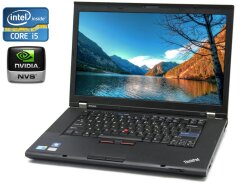 Ноутбук A-клас Lenovo ThinkPad T510 / 15.6" (1366x768) TN / Intel Core i5-540M (2 (4) ядра по 2.53 - 3.07 GHz) / 4 GB DDR3 / 120 GB SSD / nVidia NVS 3100M, 512 MB GDDR3, 64-bit / DVD-RW