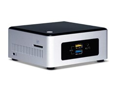 Неттоп Б-класс Intel NUC BOXNUC5PPYH USFF / Intel Celeron N3050 (2 ядра по 1.6 - 2.16 GHz) / 4 GB DDR3 / 120 GB SSD / Intel HD Graphics