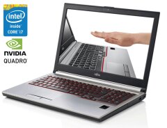 Мобільна робоча станція Fujitsu Celsius H730 / 15.6" (1920x1080) IPS / Intel Core i7-4800MQ (4 (8) ядра по 2.7 - 3.7 GHz) / 16 GB DDR3 / 512 GB SSD / nVidia Quadro K2100M, 2 GB GDDR5, 128-bit / WebCam / Win 10 Pro