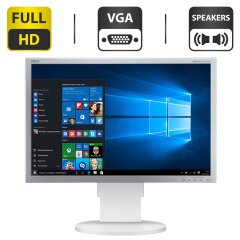 Монитор Б-класс NEC MultiSync EA241WM / 24'' (1920x1200) TN / VGA, DVI, USB / Встроенные колонки 2x1W / VESA 100x100 + Кабели подключения