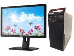 Комплект ПК: Lenovo ThinkCentre E73 Tower / Intel Core i5-4570S (4 ядра по 2.9 - 3.6 GHz) / 8 GB DDR3 / 500 GB HDD / Intel HD Graphics 4600 / DVD-RW + Монитор Dell UltraSharp U2212HMc / 22" (1920x1080) IPS / DP, VGA, DVI, USB 2.0