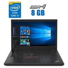 Ультрабук Lenovo ThinkPad T480 / 14" (1920x1080) IPS / Intel Core i5-8350U (4 (8) ядра по 1.7 - 3.6 GHz) / 8 GB DDR4 / 256 GB SSD M.2 / Intel UHD Graphics 620 / WebCam / Win 10 Lic
