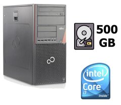 Fujitsu-Siemens Esprimo P920 MT / Intel&reg; Core&trade; i7-4770 (4 (8) ядра по 3.40 - 3.90 GHz) / 12 GB DDR3 / 500 GB HDD / Intel HD Graphics 4600 / GeForce GT210 1 GB (VGA, DVI, HDMI)
