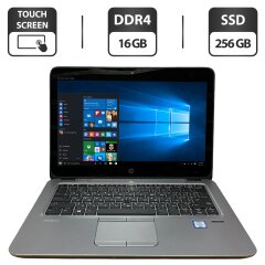 Нетбук HP EliteBook 820 G3 / 12.5" (1920x1080) IPS Touch / Intel Core i5-6300U (2 (4) ядра по 2.4 - 3.0 GHz) / 16 GB DDR4 / 256 GB SSD / Intel HD Graphics 520 / WebCam