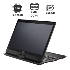 Ноутбук-трансформер Fujitsu Lifebook T939 / 13.3" (1366x768) TN Touch / Intel Core i5-8265U (4 (8) ядра по 1.6 - 3.9 GHz) / 8 GB DDR4 / 256 GB SSD / Intel UHD Graphics 620 / WebCam