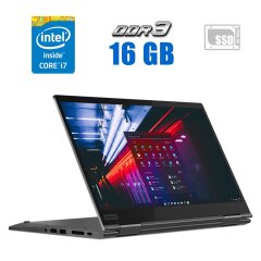 Ноутбук-трансформер Lenovo ThinkPad X1 Yoga (4th gen) / 14" (2560x1440) IPS Touch / Intel Core i7-8665U (4 (8) ядра по 1.9 - 4.8 GHz) / 16 GB DDR3 / 250 GB SSD / Intel UHD Graphics / WebCam