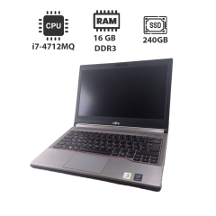 Ноутбук Fujitsu LifeBook E734 / 13.3" (1920x1080) TN / Intel Core i7-4712MQ (4 (8) ядра по 2.3 - 3.3 GHz) / 16 GB DDR3 / 240 GB SSD / Intel HD Graphics 4600 / WebCam