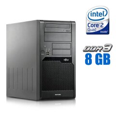 ПК Fujitsu Esprimo P5731 Tower / Intel  Core 2 Quad Q9550 (4 ядра по 2.83 GHz) / 8 GB DDR3 / 320 GB HDD / Intel GMA 4500 Graphics / DVD-RW 