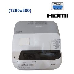 Проектор Epson EB-475Wi / LCD:3 P-Si TFT / 2600 ANSI / 3000:1 / WXGA (1280х800) / 16:10