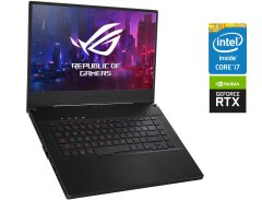 Ігровий ноутбук Asus ROG Zephyrus GU502GW / 15.6" (1920x1080) IPS / Intel Core i7-9750H (6 (12) ядра по 2.6 - 4.5 GHz) / 16 GB DDR4 / 512 GB SSD / nVidia GeForce RTX 2070 Max-Q, 8 GB GDDR6, 256-bit / WebCam