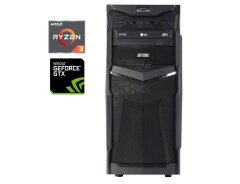 Игровой ПК Artline Gaming X45 v01 Tower / AMD Ryzen 3 3200G (4 ядер по 3.6 - 4.0 GHz) / 16 GB DDR4 / 256 GB SSD + 1000 GB HDD / nVidia GeForce GTX 1050 Ti, 4 GB GDDR5, 128-bit / Win 10