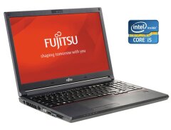 Ноутбук Б-класс Fujitsu LifeBook E554 / 15.6" (1920x1080) IPS / Intel Core i5-4210M (2 (4) ядра по 2.6 - 3.2 GHz) / 8 GB DDR3 / 160 GB SSD / Intel HD Graphics 4600 / WebCam / DVD-RW
