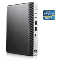 Неттоп HP ProDesk 400 G3 Mini USFF / Intel Core i5-7500T (4 ядра по 2.7 - 3.3 GHz) / 8 GB DDR4 / 256 GB SSD / Intel HD Graphics 630