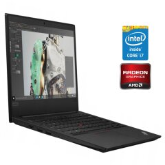 Ультрабук Lenovo ThinkPad E490 / 14" (1920x1080) IPS / Intel Core i7-8565U (4 (8) ядра по 1.8 - 4.6 GHz) / 16 GB DDR4 / 256 GB SSD / AMD Radeon RX 550X, 2 GB GDDR5, 64-bit / WebCam / Win 10 Home
