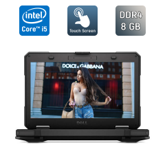 Защищенный ноутбук Dell Latitude 14 Rugged 5414 / 14" (1920x1080) IPS Touch / Intel Core i5-6300U (2 (4) ядра по 2.4 - 3.0 GHz) / 8 GB DDR4 / 240 GB SSD / Intel HD Graphics 520 / HDMI / VGA / Windows 10