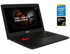 Ігровий ноутбук Asus ROG Strix GL502VM / 15.6" (1920x1080) IPS / Intel Core i7-6700HQ (4 (8) ядра по 2.6 - 3.5 GHz) / 16 GB DDR4 / 512 GB SSD / nVidia GeForce GTX 1060, 6 GB GDDR5, 192-bit / WebCam