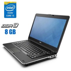 Ноутбук Б-клас Dell Latitude E6440 / 14" (1600x900) TN / Intel Core i5-4300M (2 (4) ядра по 2.6 - 3.3 GHz) / 8 GB DDR3 / 128 GB SSD / Intel HD Graphics 4600 / WebCam / DVD-RW / HDMI / Windows 10 ліцензія