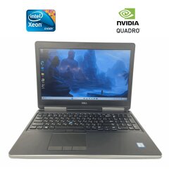 Мобильная рабочая станция Dell Precision 7520 / 15.6" (1920x1080) IPS / Intel Xeon E3-1545M v5 (4 (8) ядра по 2.9 - 3.8 GHz) / 16 GB DDR4 / 512 GB SSD NVMe / nVidia Quadro M2200, 4 GB GDDR5, 128-bit