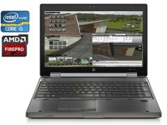 Мобильная рабочая станция А- класс HP EliteBook 8570w / 15.6" (1920x1080) TN / Intel Core i5-3360M (2 (4) ядра по 2.8 - 3.5 GHz) / 8 GB DDR3 / 512 GB SSD / AMD FirePro M4000, 1 GB GDDR5, 128-bit / WebCam / DWD-RW