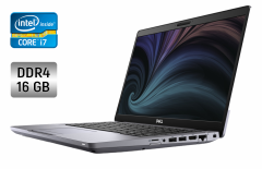 Ультрабук Б-клас Dell Latitude 5411 / 14" (1920x1080) IPS / Intel Core i7-10850H (6 (12) ядер по 2.7 - 5.1 GHz) / 16 GB DDR4 / 256 GB SSD / Intel UHD Graphics / WebCam / SIM / TouchID