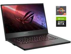 Ігровий ноутбук Б-клас Asus ROG Zephyrus G15 GA502IV / 15.6" (1920x1080) IPS / AMD Ryzen 9 4900HS (8 (16) ядер по 3.0 - 4.3 GHz) / 16 GB DDR4 / 1000 GB SSD / nVidia GeForce RTX 2060 Max-Q, 6 GB GDDR6, 192-bit / WebCam