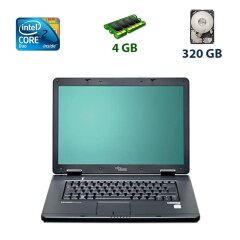 Fujitsu Esprimo Mobile V5505 / 15.4" (1280x800) TN / Intel Core 2 Duo T5850 (2 ядра по 2.0 GHz) / 4 GB DDR2 / 320 GB HDD / Intel GMA 3100 / DVD-RW