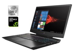 Игровой ноутбук HP Omen 15-dh1054nr / 15.6" (1920x1080) IPS / Intel Core i7-10750H (6 (12) ядер по 2.6 - 5.0 GHz) / 16 GB DDR4 / 512 GB SSD / nVidia GeForce GTX 1660 Ti, 6 GB GDDR6, 192-bit / WebCam