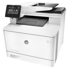 МФУ HP Color LaserJet Pro MFP M477fdw / Лазерная цветная печать / 600x600 dpi / A4 / 27 стр/мин / USB 2.0, Ethernet, Wi-Fi / Дуплекс