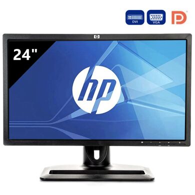 Монитор HP ZR24w / 24" (1920x1200) S-IPS / DVI-D, DisplayPort, VGA, USB / VESA 100x100 Монитор HP ZR24w / 24" (1920x1200) S-IPS / DVI-D, DisplayPort, VGA, USB / VESA 100x100
