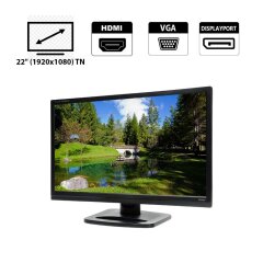 Монитор Iiyama ProLite E2280HS / 22" (1920x1080) TN / VGA, DP, HDMI