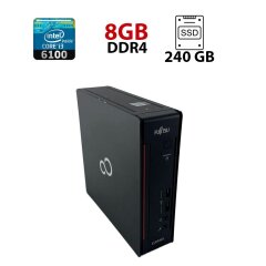 Компьютер Fujitsu Esprimo Q556/2 USDT / Intel Core i3-6100 (2 (4) ядра по 3.7 GHz) / 8 GB DDR4 / 240 GB SSD / Intel HD Graphics 530 / DisplayPort