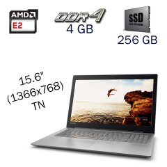 Ноутбук Lenovo IdeaPad 320-15AST / 15.6" (1366x768) TN / AMD E2-9000 (2 ядра по 1.8 - 2.2 GHz) / 4 GB DDR4 / 256 GB SSD / AMD Radeon R2 Graphics / WebCam