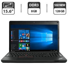 Ноутбук Lenovo ThinkPad Edge E530 / 15.6" (1366x768) TN / Intel Core i3-2350M (2 (4) ядра по 2.3 GHz) / 8 GB DDR3 / 128 GB SSD NEW / Intel HD Graphics 3000 / WebCam / DVD-ROM / VGA