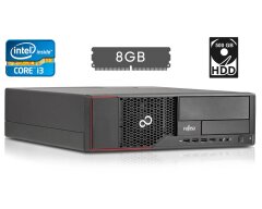 Системный блок Fujitsu Esprimo E710 E85+ SFF / Intel Core i3-3220 (2 (4) ядра по 3.3 GHz) / 8 GB DDR3 / 500 GB HDD / Intel HD Graphics 2500 / 280W / USB 3.0 / DisplayPort / DVI