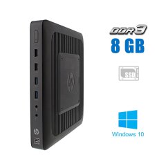 Тонкий клієнт HP T620 / AMD GX-415GA (4 ядра по 1.5 GHz) / 8 GB DDR3 / 128 GB SSD M.2 / AMD Radeon HD 8330E Graphics / WiFi / Windows 10 Pro 